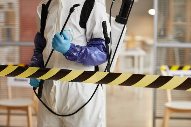 Professional Biohazard Cleanup technician working in Mount Vernon, IA